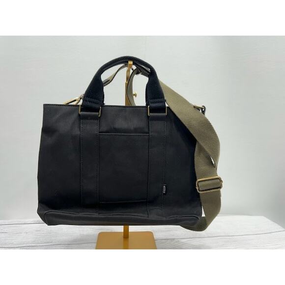 Feed Project Womens Crossbody Bag Minimalist Handbag Tote Zipper Closure Black - Picture 1 of 10